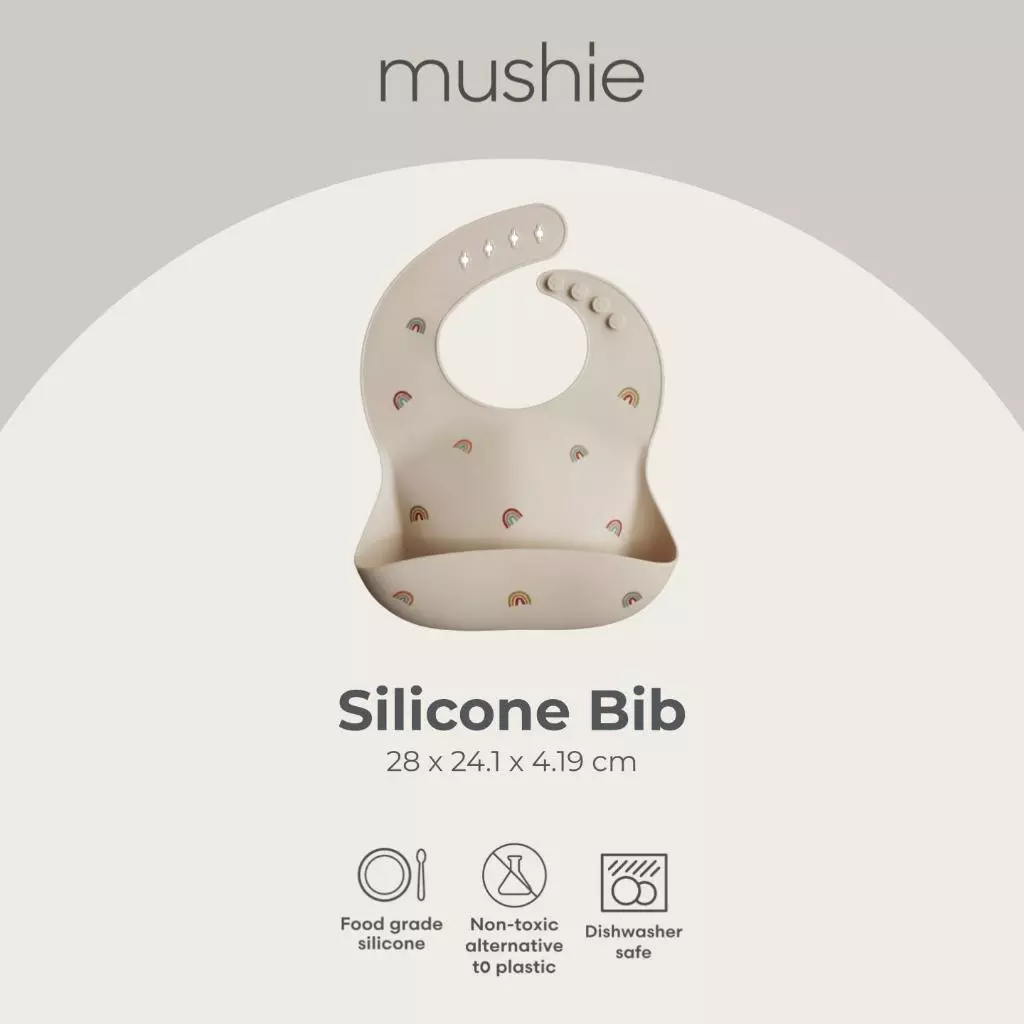 Mushie Silicone Bib