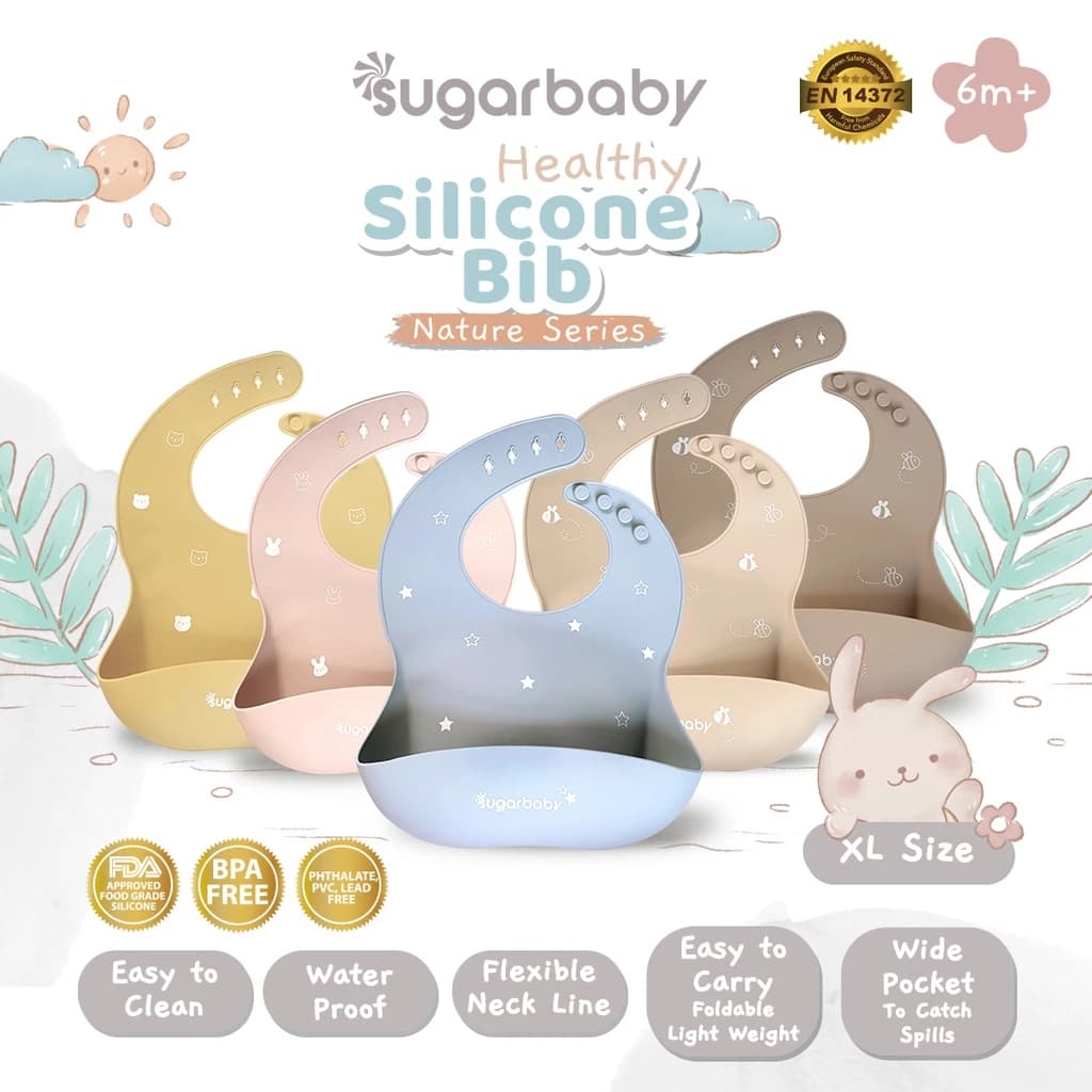 Sugar Baby Healthy Silicone Bib
